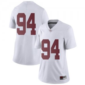 Women's Alabama Crimson Tide #94 DJ Dale White Limited NCAA College Football Jersey 2403XCZQ1